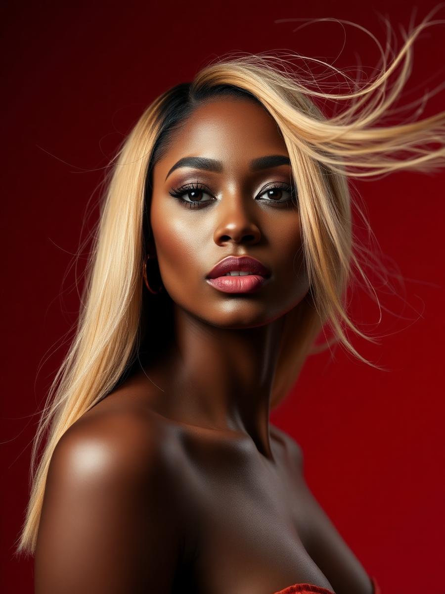 Long honey blonde hand-tied extensions